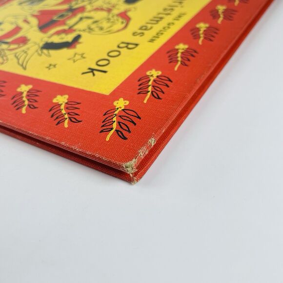 Vintage Big Golden Christmas Book 1955 LIBRARY BINDING Very Clean Crampton - Picture 7 of 16